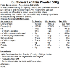Sunflower Lecithin Powder