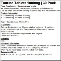 Taurine Tablets 1000mg