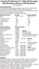 Activate Pre Workout v5