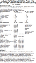 Activate Pre Workout v5 (Caffeine & Stimulant Free)