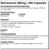 Wormwood 250mg Capsules