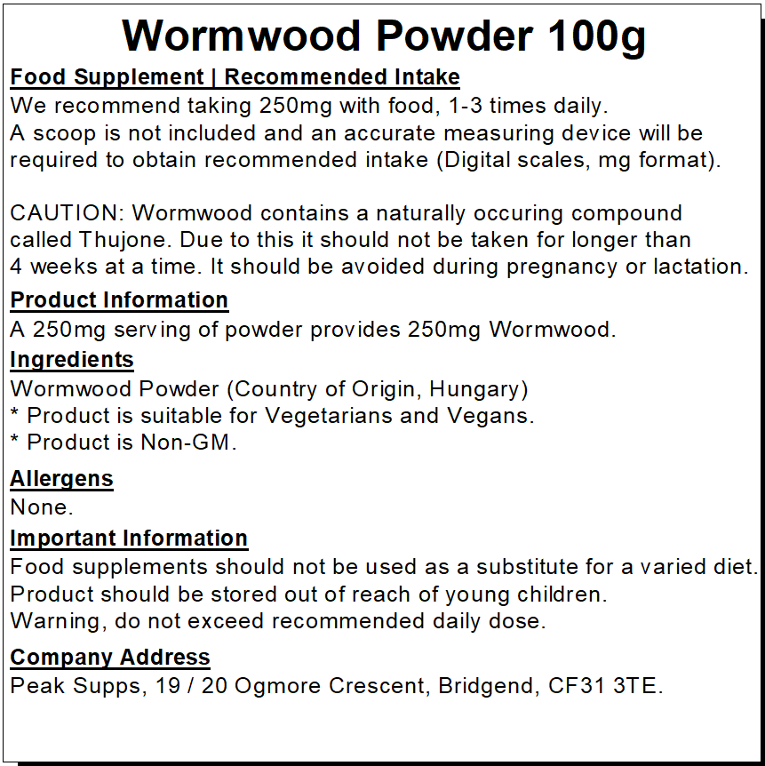 Wormwood Powder