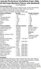 Activate Pre Workout v5 (Caffeine & Stimulant Free)