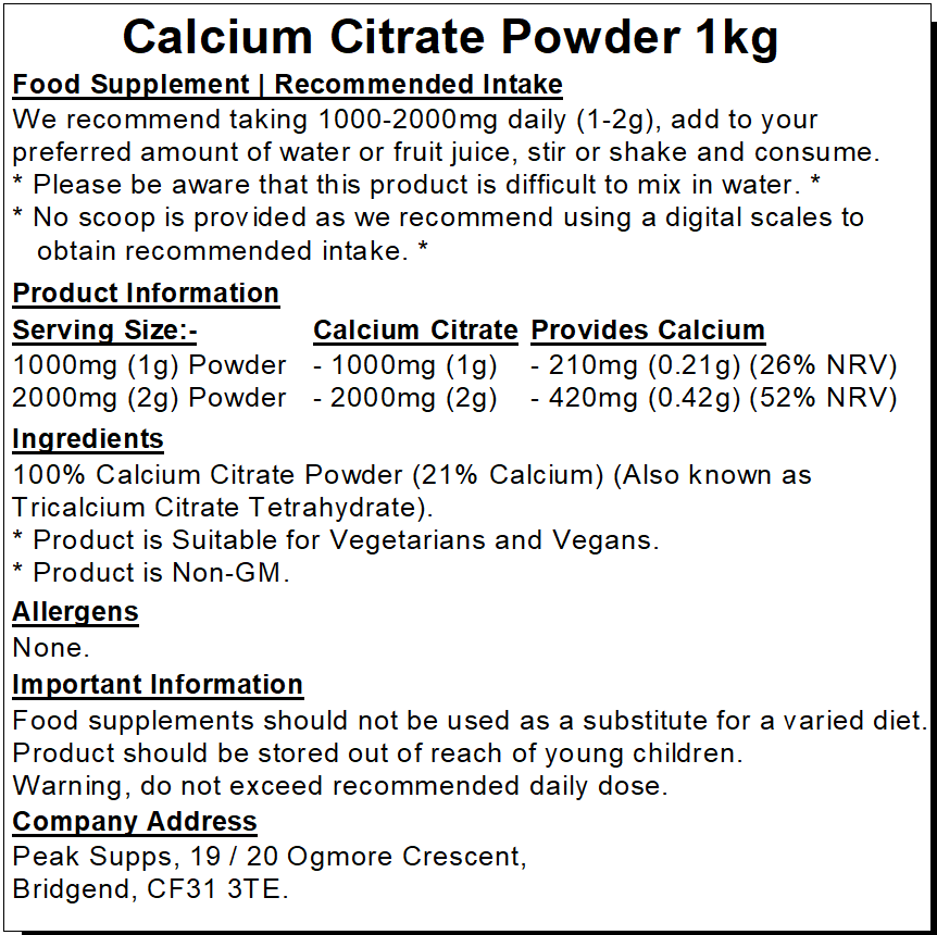 calcium citrate