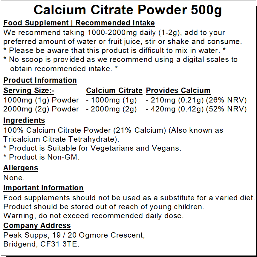 calcium citrate