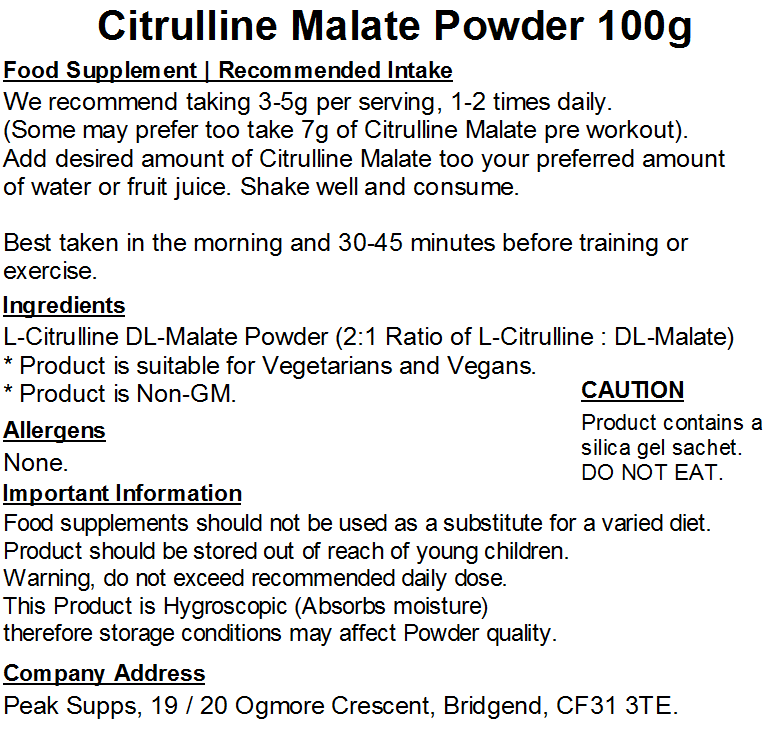 Citrulline Malate Powder (2:1)