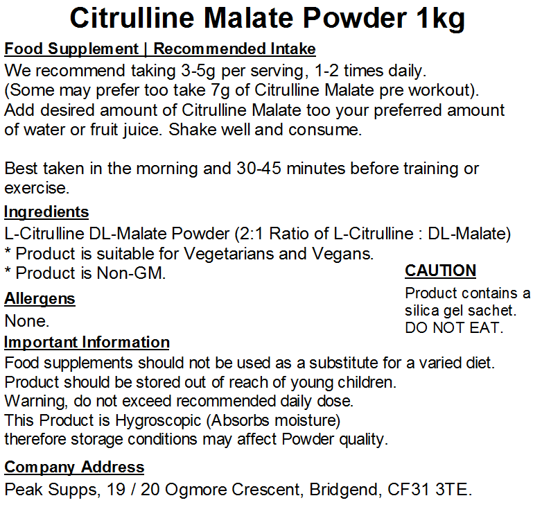 Citrulline Malate Powder (2:1)