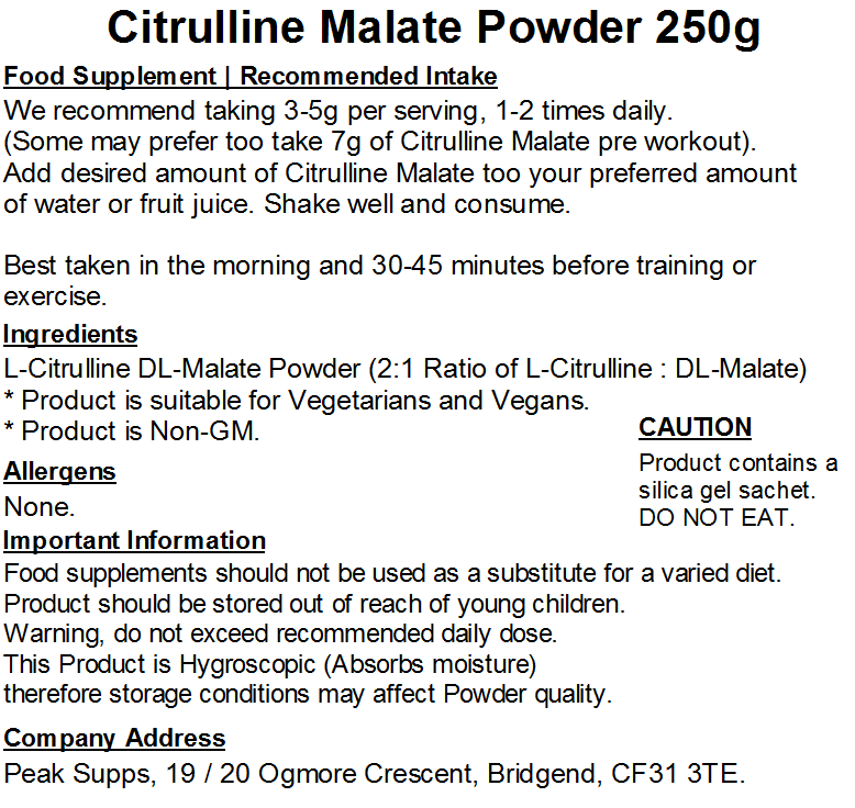 Citrulline Malate Powder (2:1)