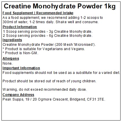 Creatine Monohydrate Powder