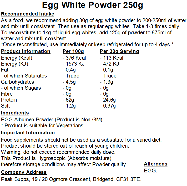 Egg White Powder