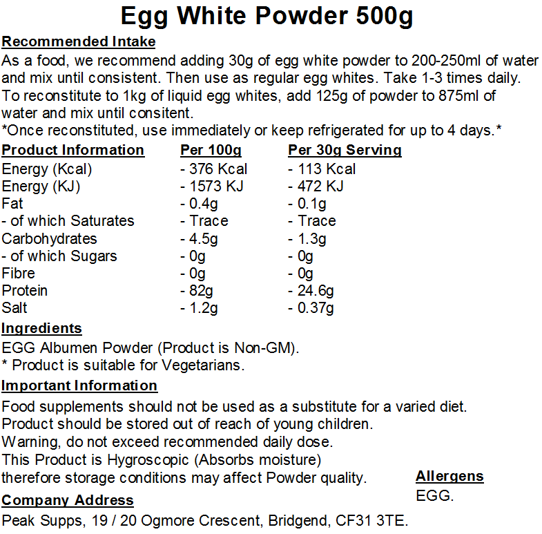 Egg White Powder