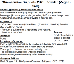 Glucosamine Sulphate 2KCl Powder