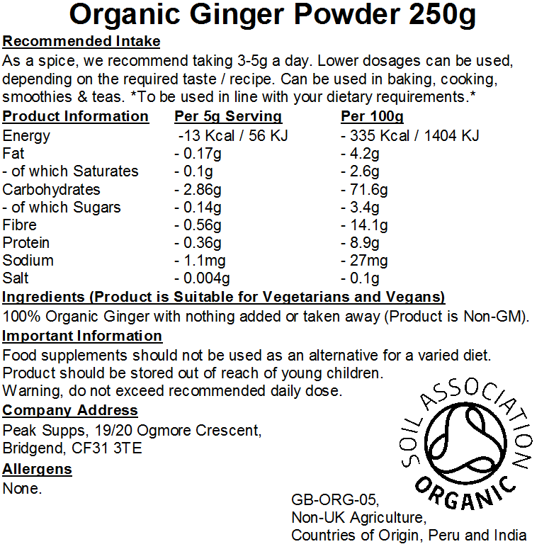 Organic Ginger Powder