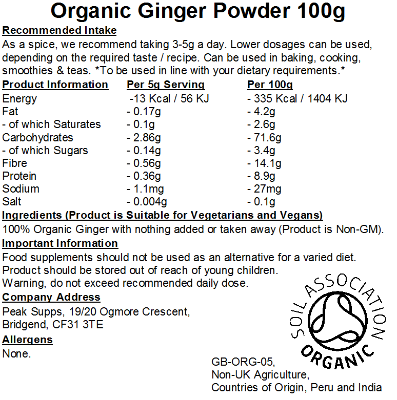Organic Ginger Powder