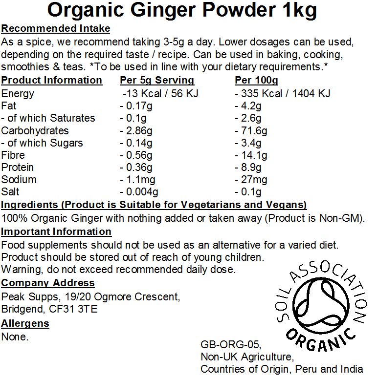 Organic Ginger Powder