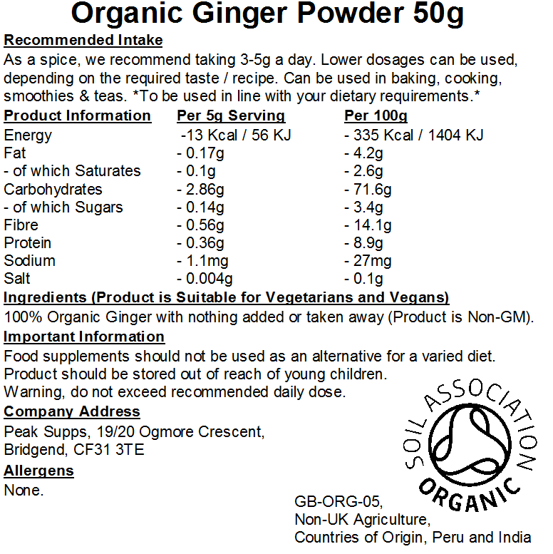 Organic Ginger Powder