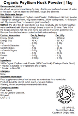 Organic Psyllium Husk Powder