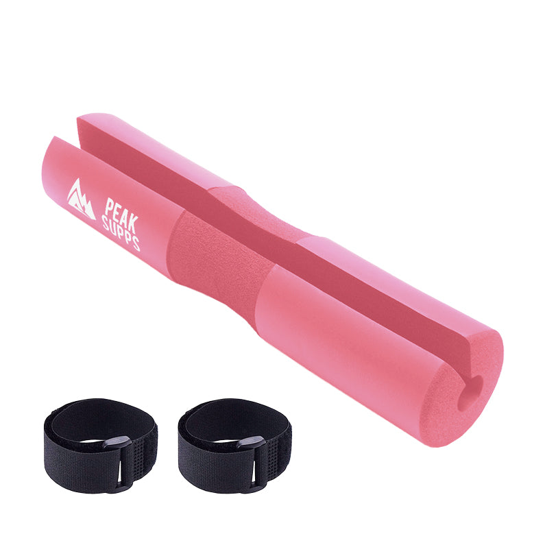 Peak Supps Barbell protection pad with fasteners - Squats, Hip Thrusts - Pink