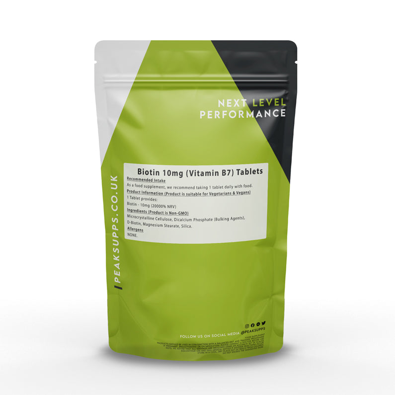 Peak Supps Biotin Tablets 10mg (10,000mcg)