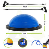 Peak Supps Exercise Balance Trainer - Half ball with Resistance band handles