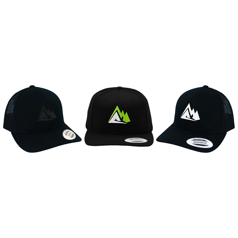 Peak Supps Black Trucker Cap