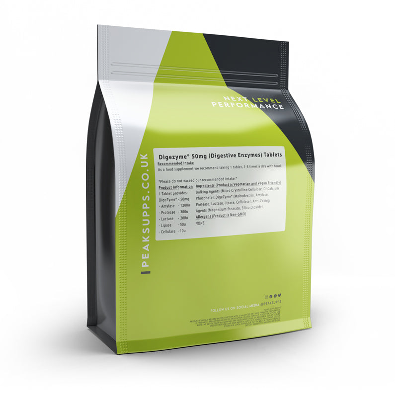 Peak Supps Digestive Enzymes (DigeZyme®) Tablets - Vegan