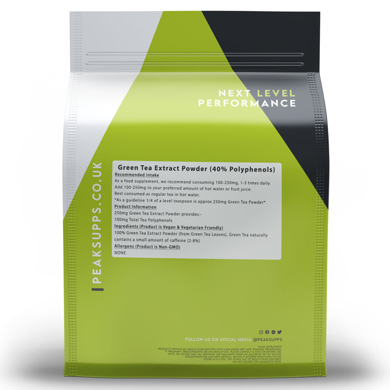 Peak Supps Green Tea Extract Powder 40% Polyphenols