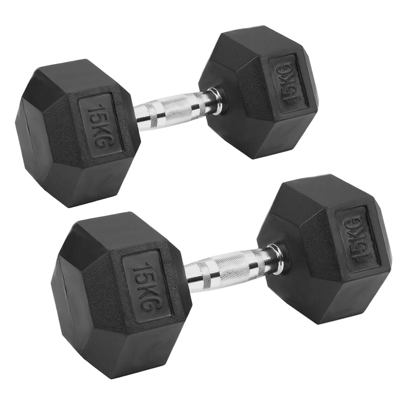 Peak Supps Hex Dumbbells - 15KG (Pair)