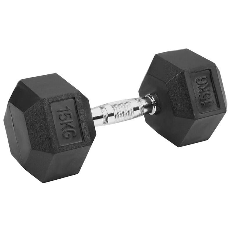 Peak Supps Hex Dumbbells - 15KG (Single)