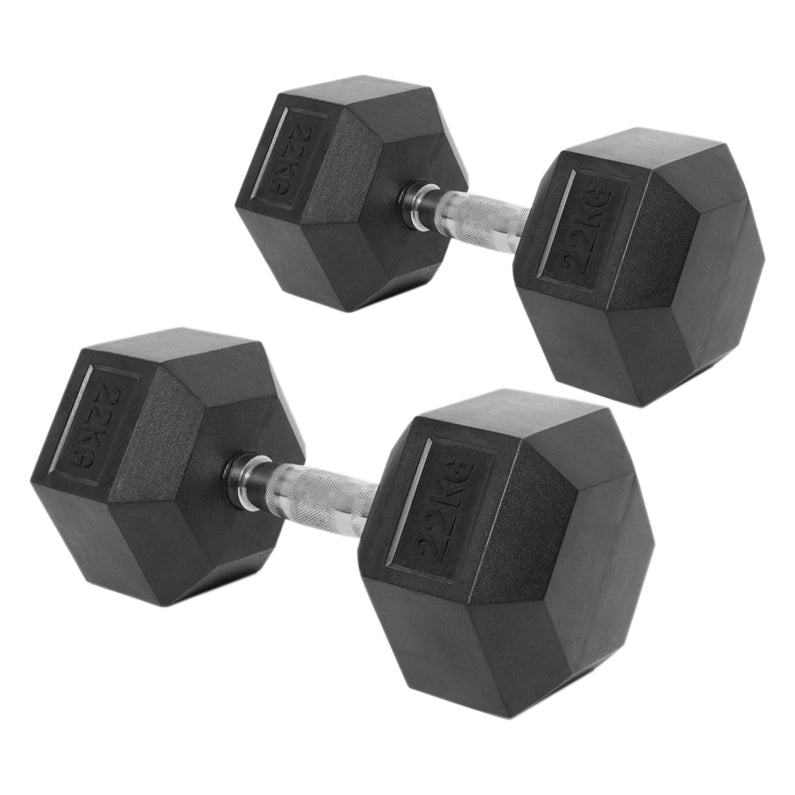 Peak Supps Hex Dumbbells - 22KG (Pair)