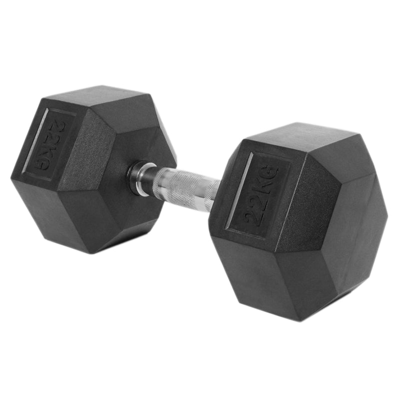 Peak Supps Hex Dumbbells - 22KG (Single)