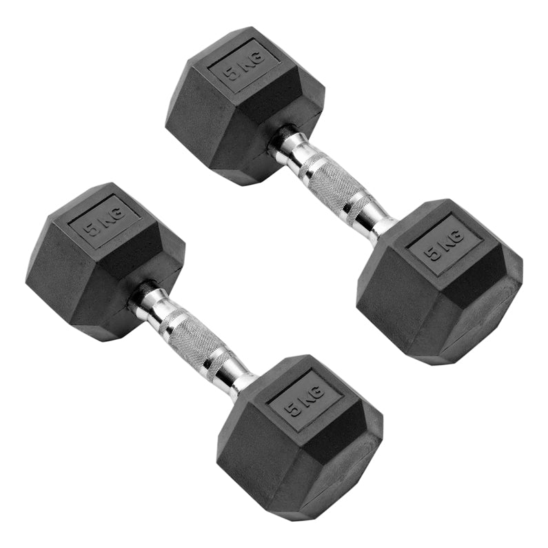 Peak Supps Hex Dumbbells - 5KG (Pair)