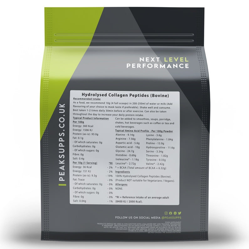 Peak Supps Hydrolysed Collagen Peptides (Bovine)