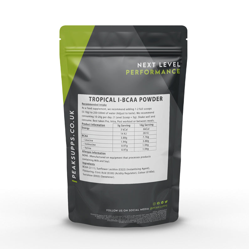 Peak Supps I-BCAA Powder - Tropical Flavour