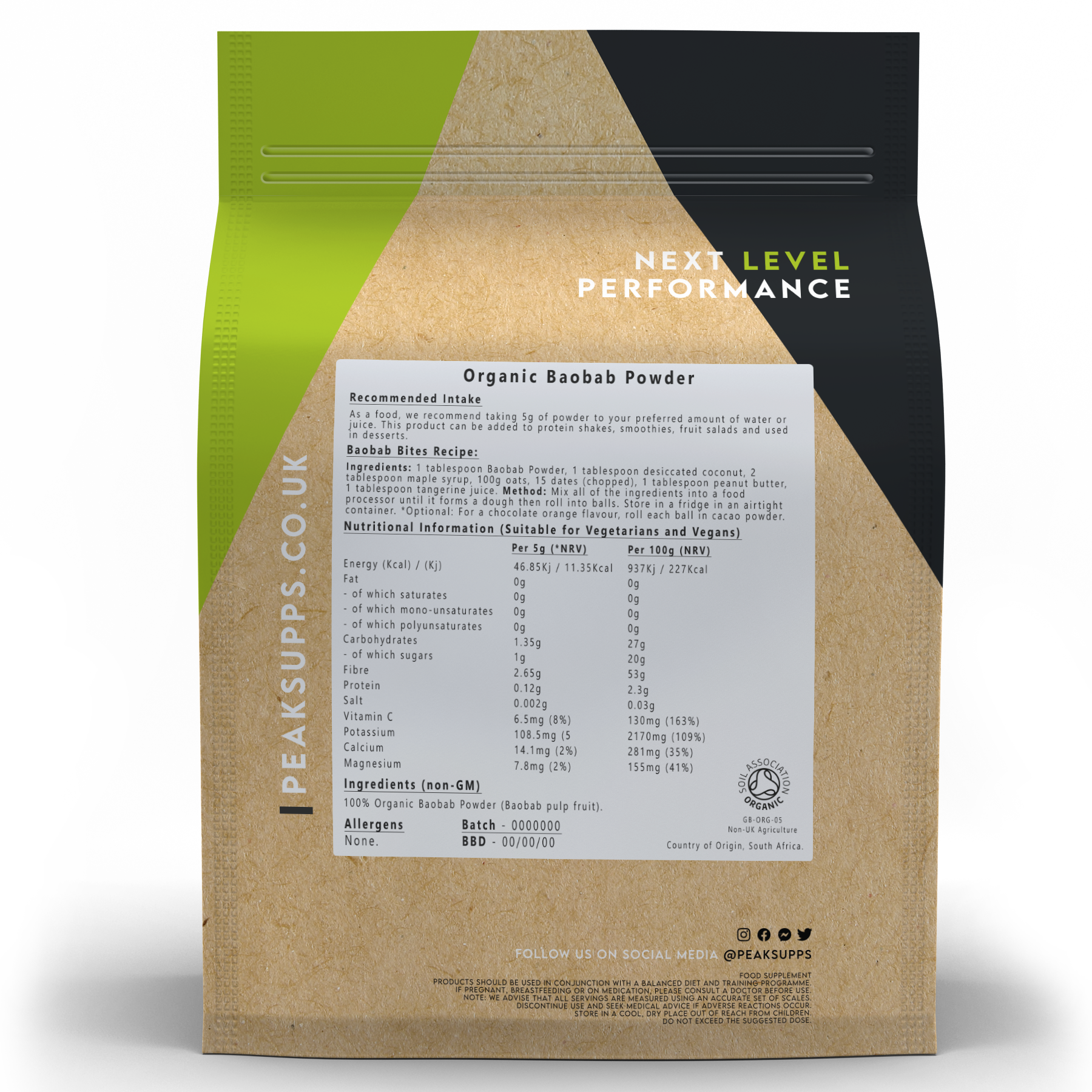 Organic Baobab Powder (Raw)