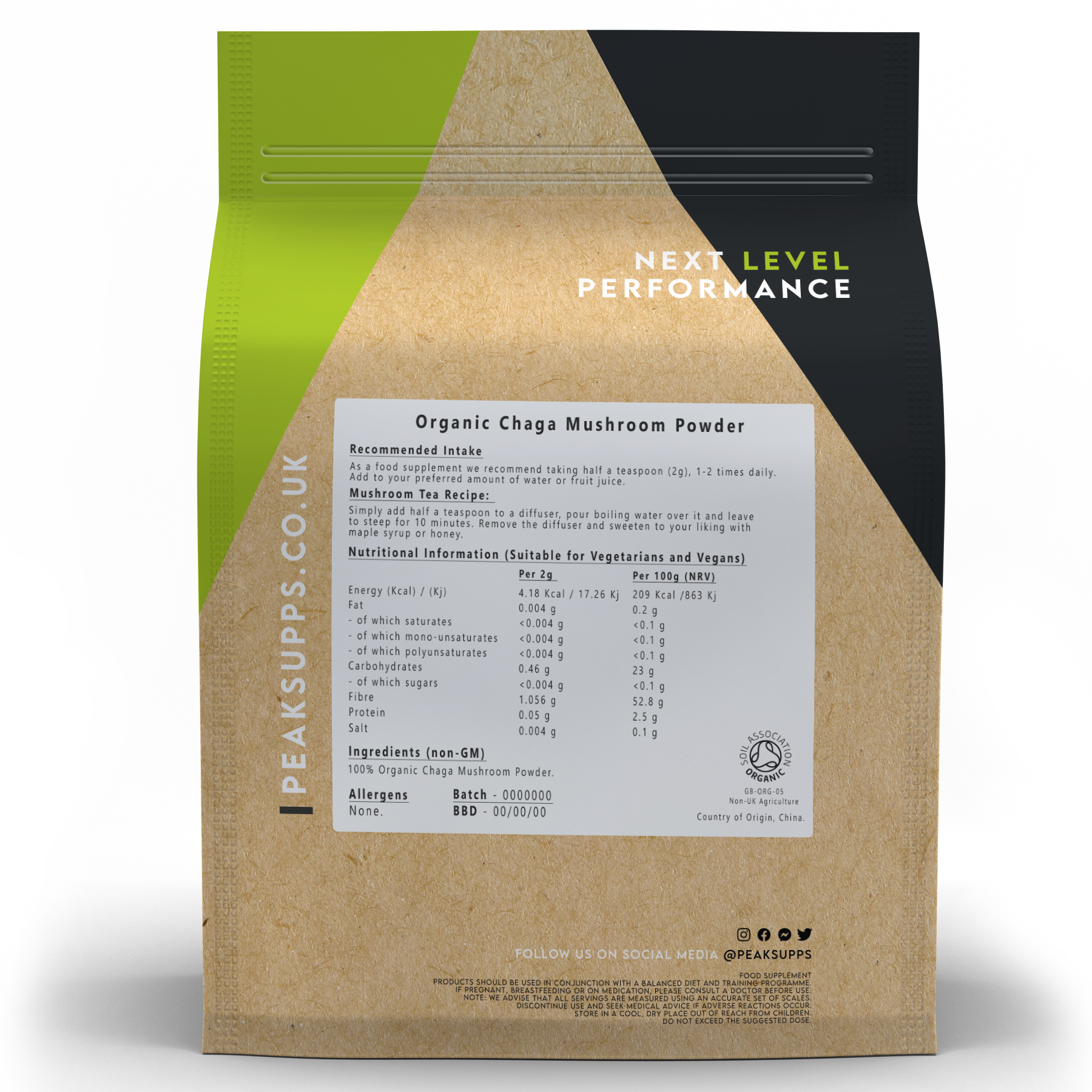 Organic Chaga Mushroom Powder