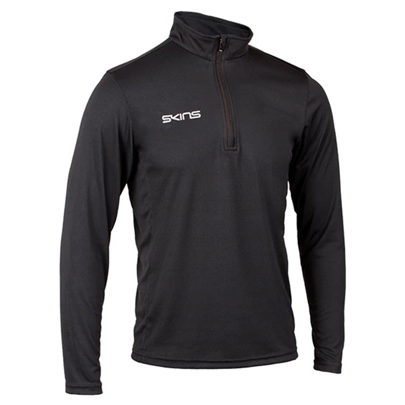 Skins 1/4 Zip Long Sleeve Tech Top - Mens - Black