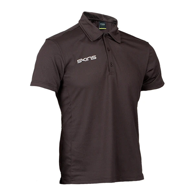 Skins Short Sleeve Polo Shirt - Mens - Black