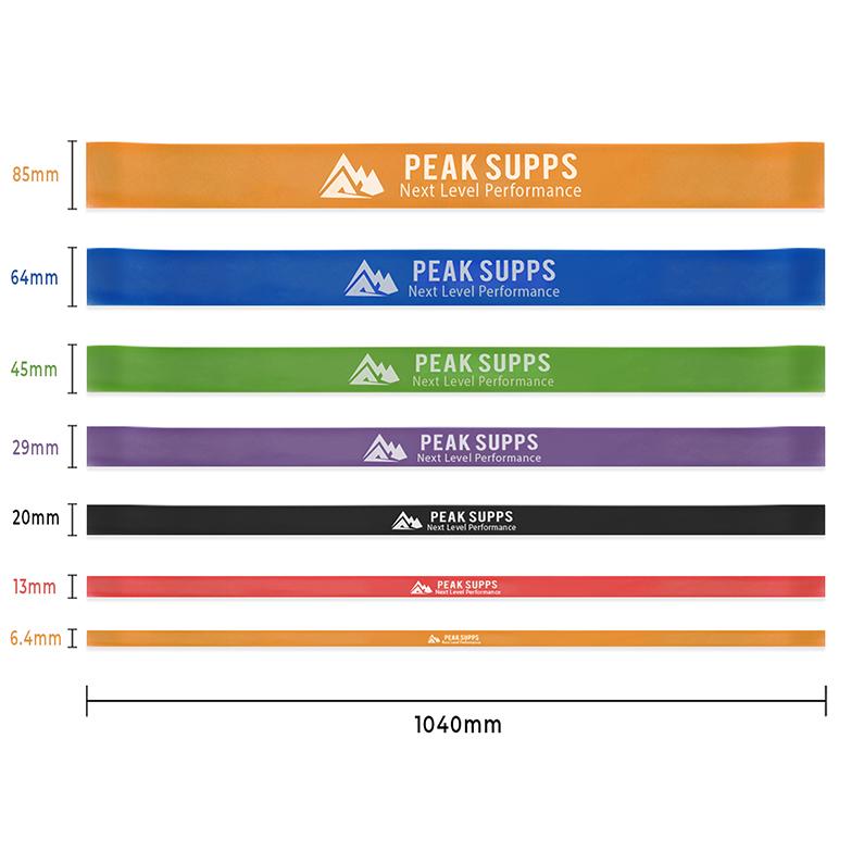 Peak Supps Resistance Exercise Bands - Long Loop (1m)