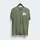 Green Basic Unisex T-shirt with Back Design