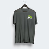 Grey Basic Unisex T-shirt with back design